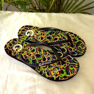 Women’s G by Guess Flip Flop Rubber Slippers 8.5